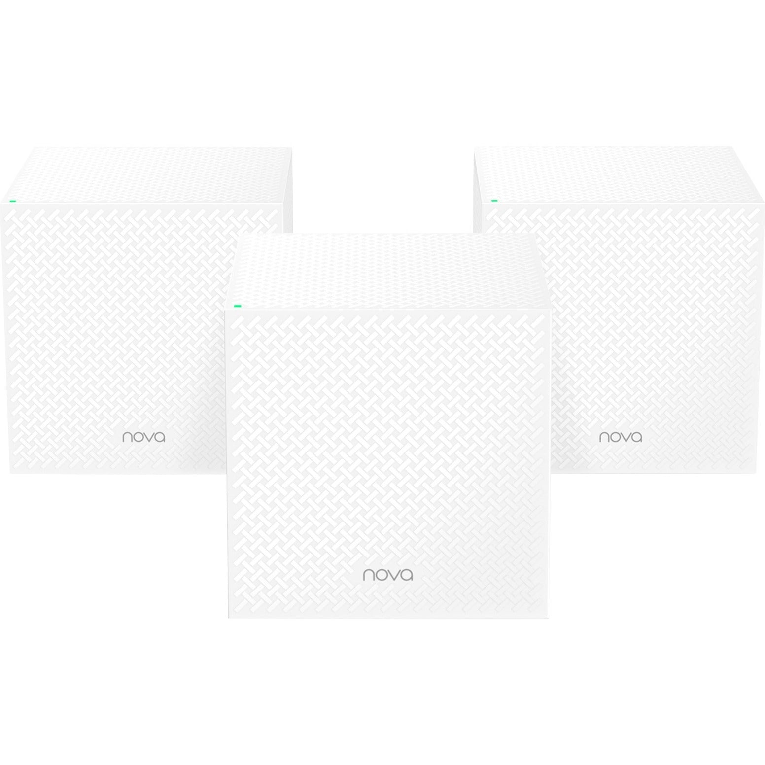 Tenda MW12 (3-PACK) Nova AC2100 Tri-band Whole Home Mesh WiFi System, 1.17 Gbit/s Wireless Access Point