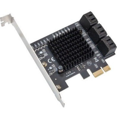 SYBA Multimedia SY-PEX40166 6 Port SATA III to PCIe 3.0 x1 Non-RAID Expansion Card, High-Speed Data Transfer for PC, Mac, Linux