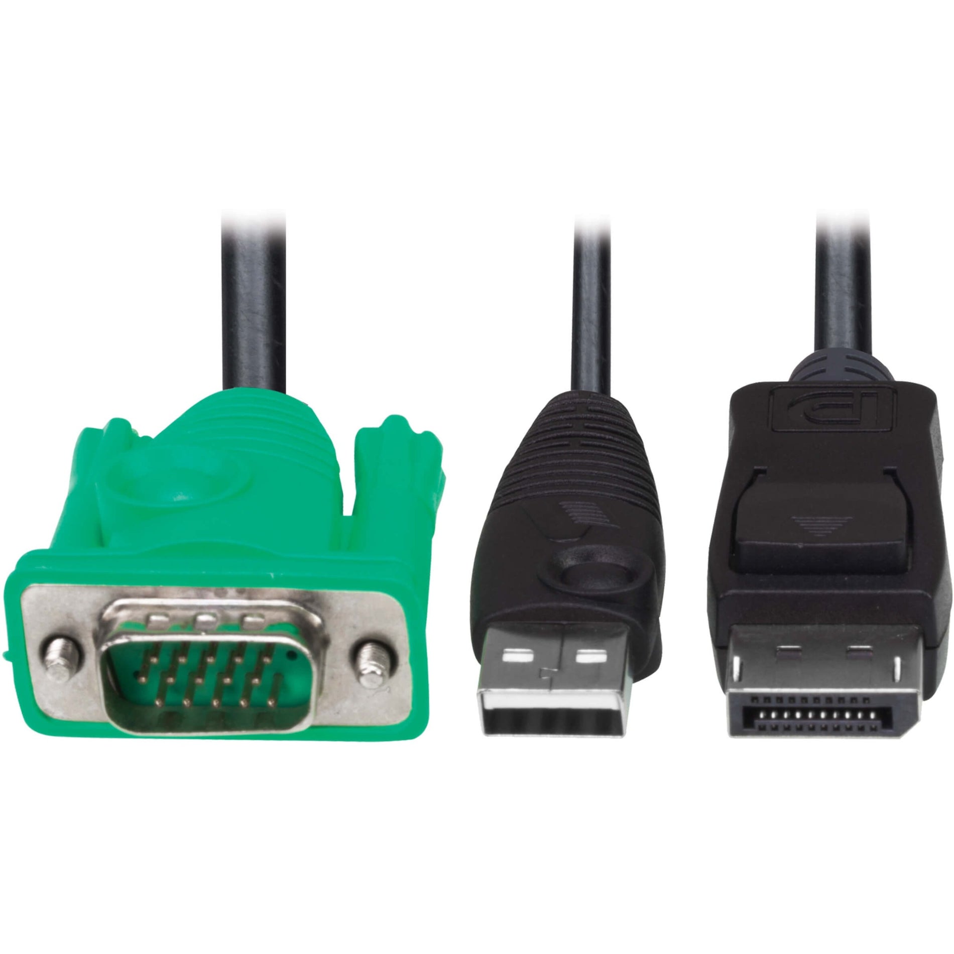 Tripp Lite P778-006-DP VGA to DisplayPort and USB Adapter Cable Kit, 6 ft. (1.8 m), LED Indicator, Plug & Play