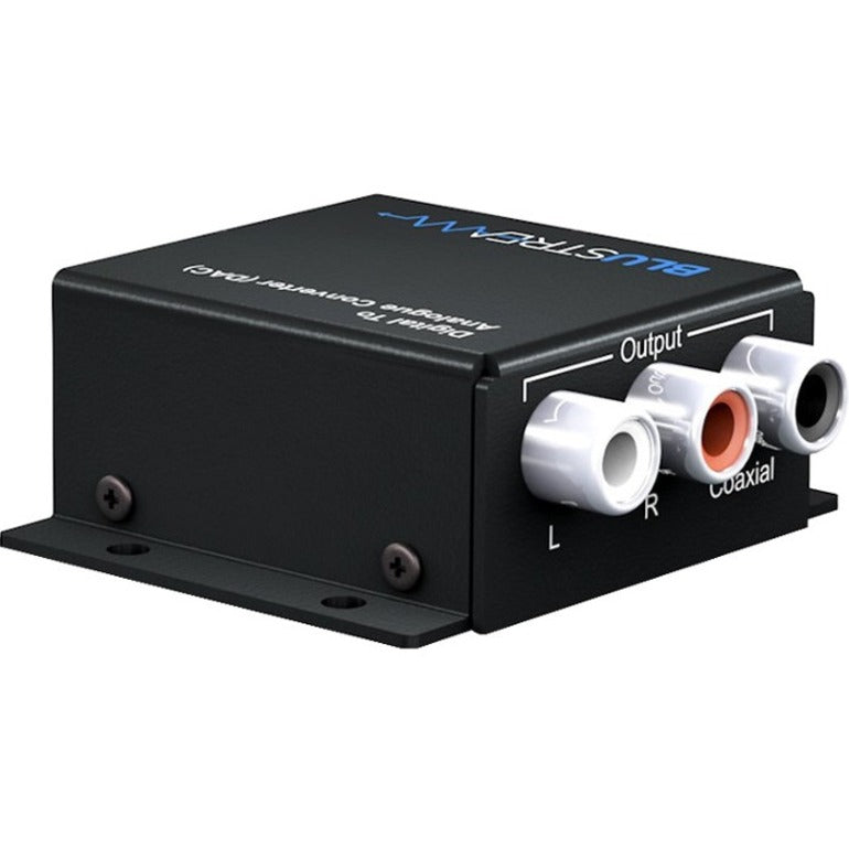Blustream DAC12AU Digital to Analogue Converter (DAC) - Simultaneous Analogue and Digital Output, Plug and Play (PnP), 24-bit, 192 kHz Sampling Rate