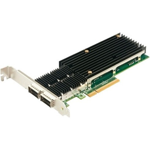 Axiom PCIE4-2QSFP28-AX 100Gbs Dual Port QSFP28 PCIe 4.0 x16 NIC Card - High-Speed Ethernet Connectivity