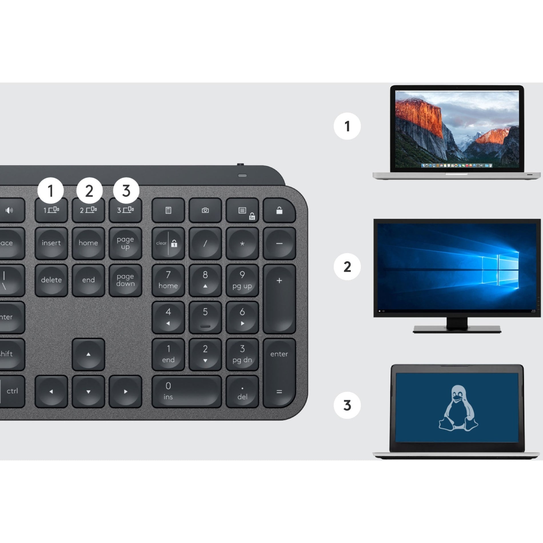 Logitech 920-010116 MX Keys for Business Keyboard, Wireless Bluetooth, Backlit, Multi-Device Support