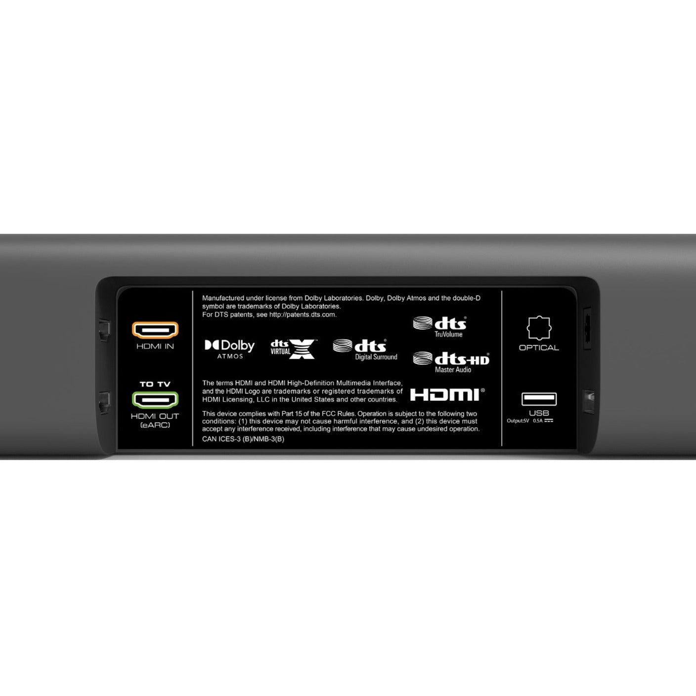 VIZIO M51AX-J6 M-Serie 5.1 Heimkino-Soundbar mit Dolby Atmos und DTS:X kabellosem Subwoofer Surround Sound