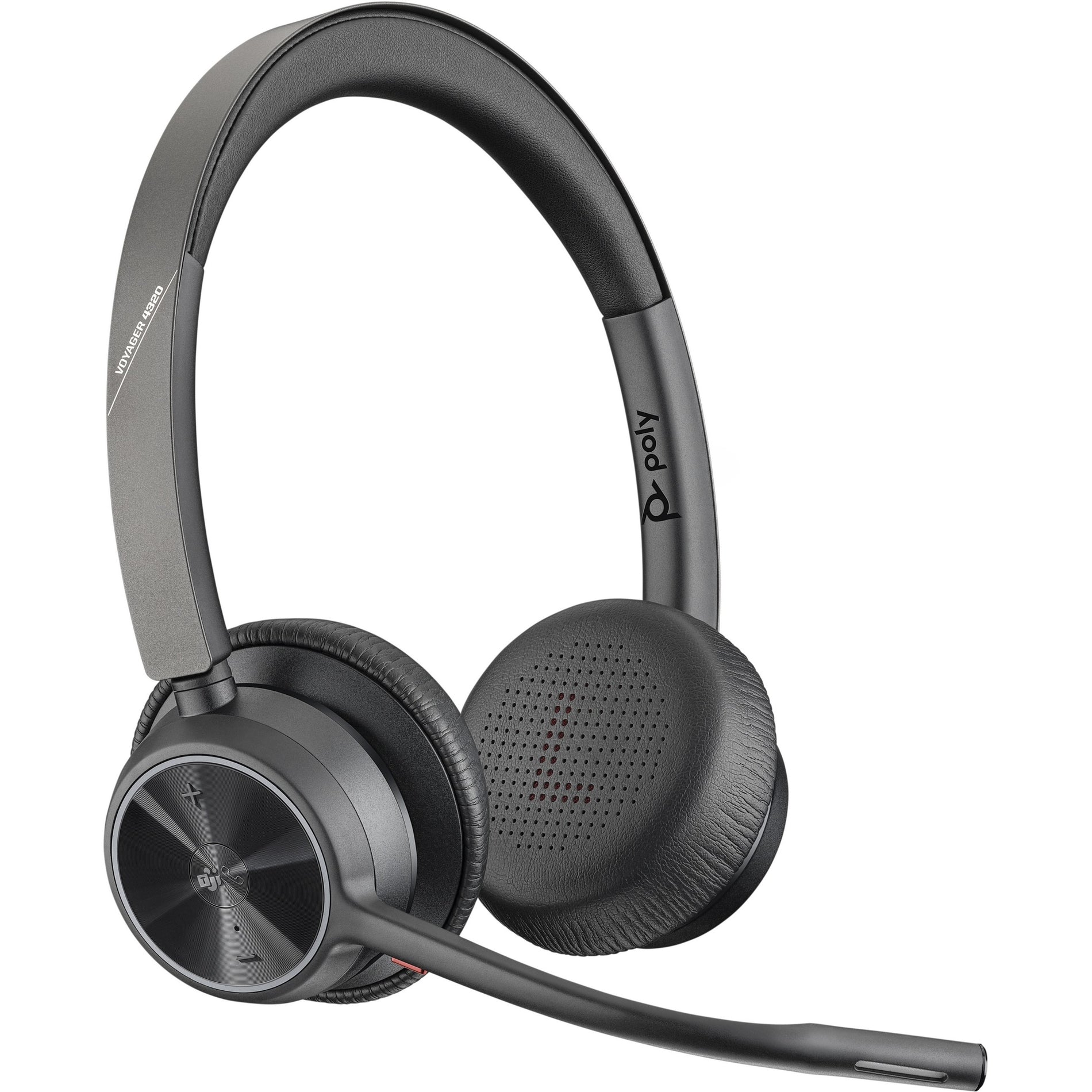 Poly 218475-02 Voyager 4300 UC 4320-M Headset, Wireless Bluetooth Stereo Headset with Noise Cancelling Microphone