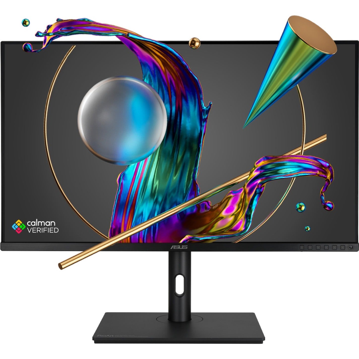ASUS ProArt monitor displaying Calman verification test pattern-alternate-image7