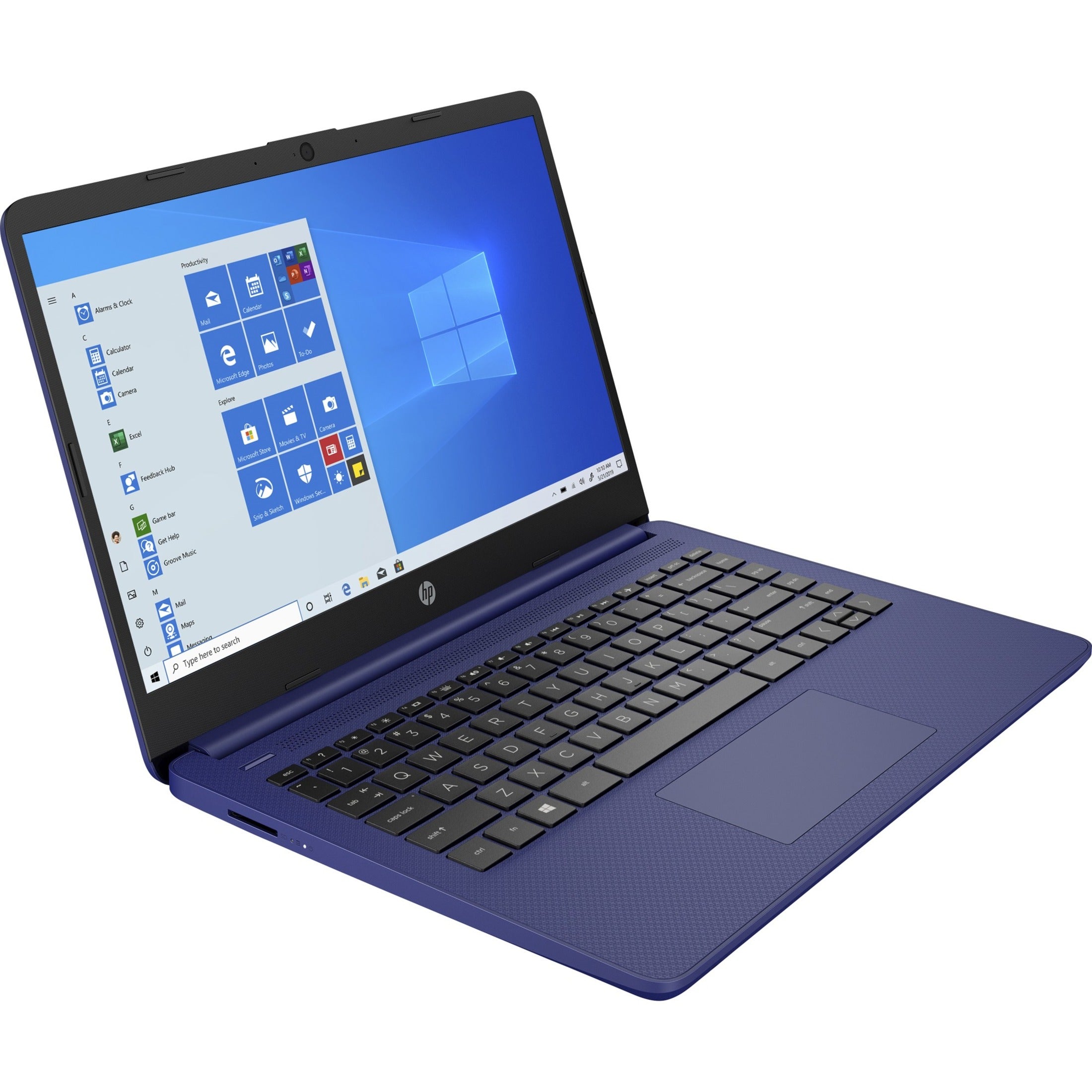 HP Laptop 14-dq0010nr, 14 HD Notebook, Intel Celeron N4020, 4GB RAM, 64GB Flash Memory, Indigo Blue