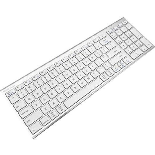 Macally ACEKEY2MA Compact 98-Key USB Wired Keyboard for Mac and PC, LED Indicator, Quiet Keys, Slim