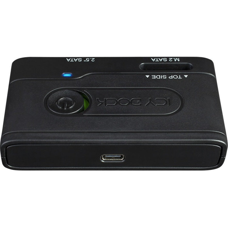 Icy Dock MB031U-1SMB EZ-Adapter 2.5" & M.2 SATA Hard Drive/SSD to USB 3.2 Gen 1 Adapter, External - Black