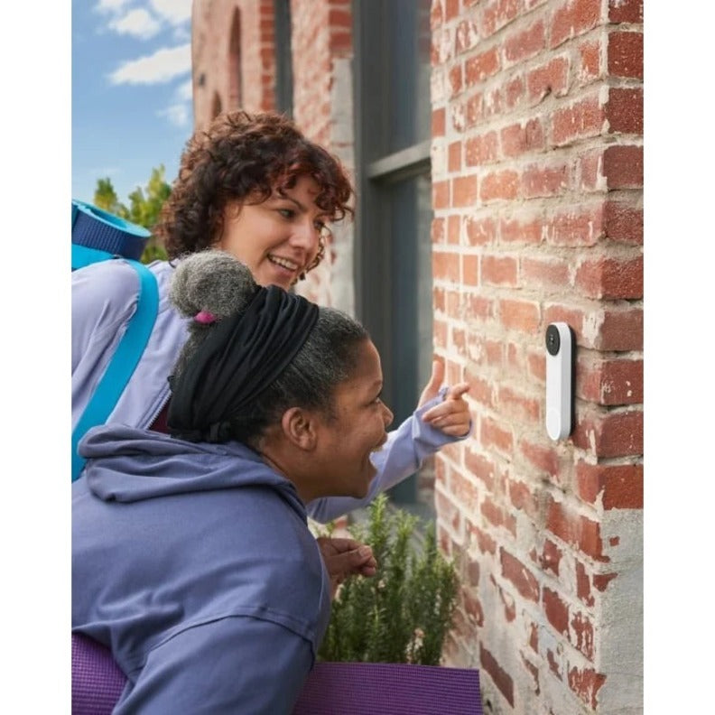 Google GA02076-US Nest Doorbell (Battery) - Wired/Wireless Video Doorbell, Wireless LAN