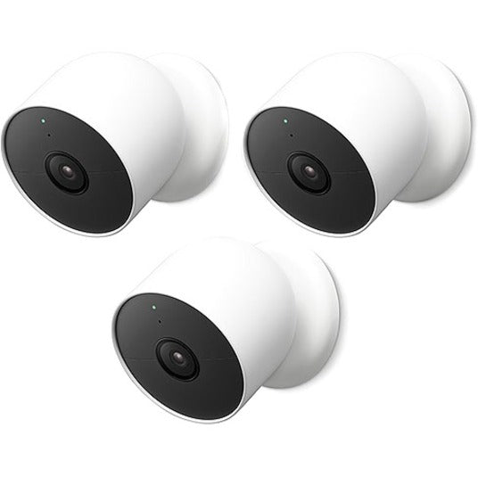 Google Nest GA02077-US Nest Cam Network Camera, 3 Pack, Outdoor Security Camera with Audio Detection, Motion Detection, and Night Vision