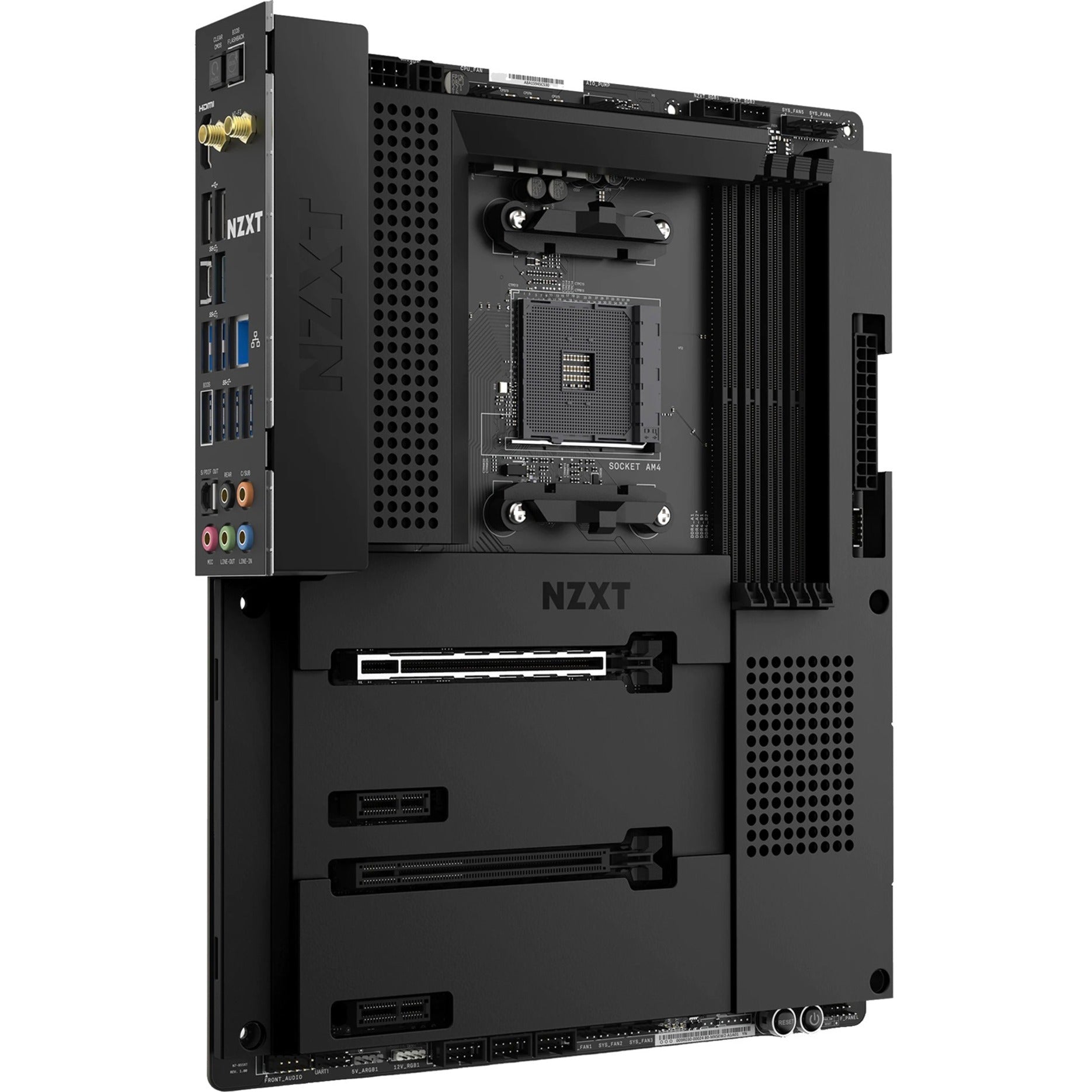 NZXT N7-B55XT-B1 N7 B550 Gaming Desktop Motherboard, AMD B550 Chipset, Socket AM4, ATX