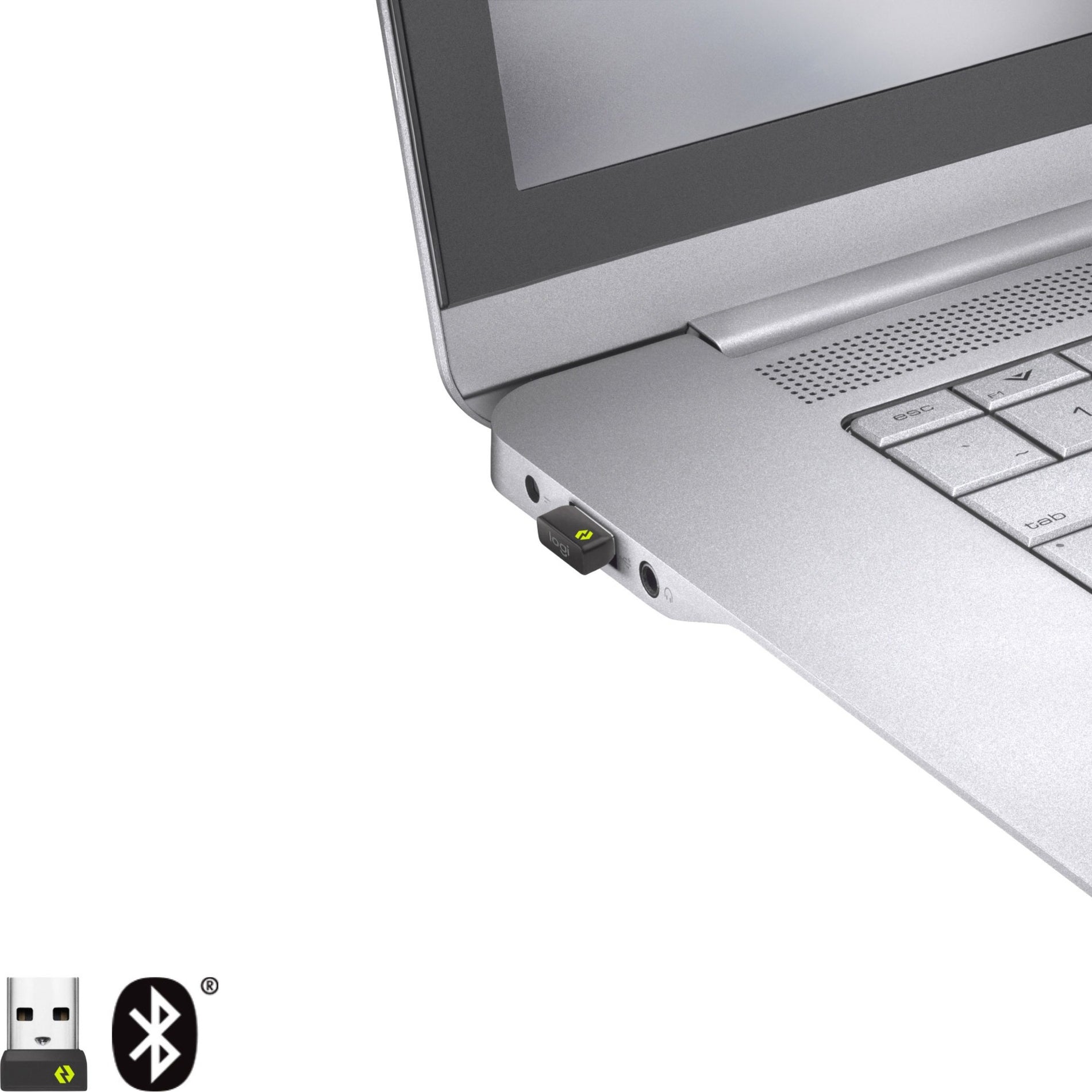 Logitech 920-010595 MX Keys Mini for Business Keyboard, BOLT (Pale Grey) Bolt+BT Dual Connectivity