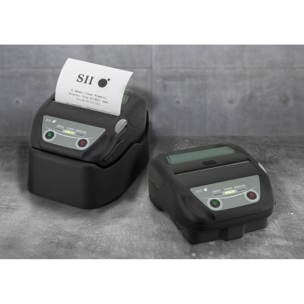 Seiko MP-B30L-B46JK1-E9 Mobile Thermal Printer, Rugged, Compact, Lightweight, Monochrome, 2.83" Print Width, 5 in/s Print Speed