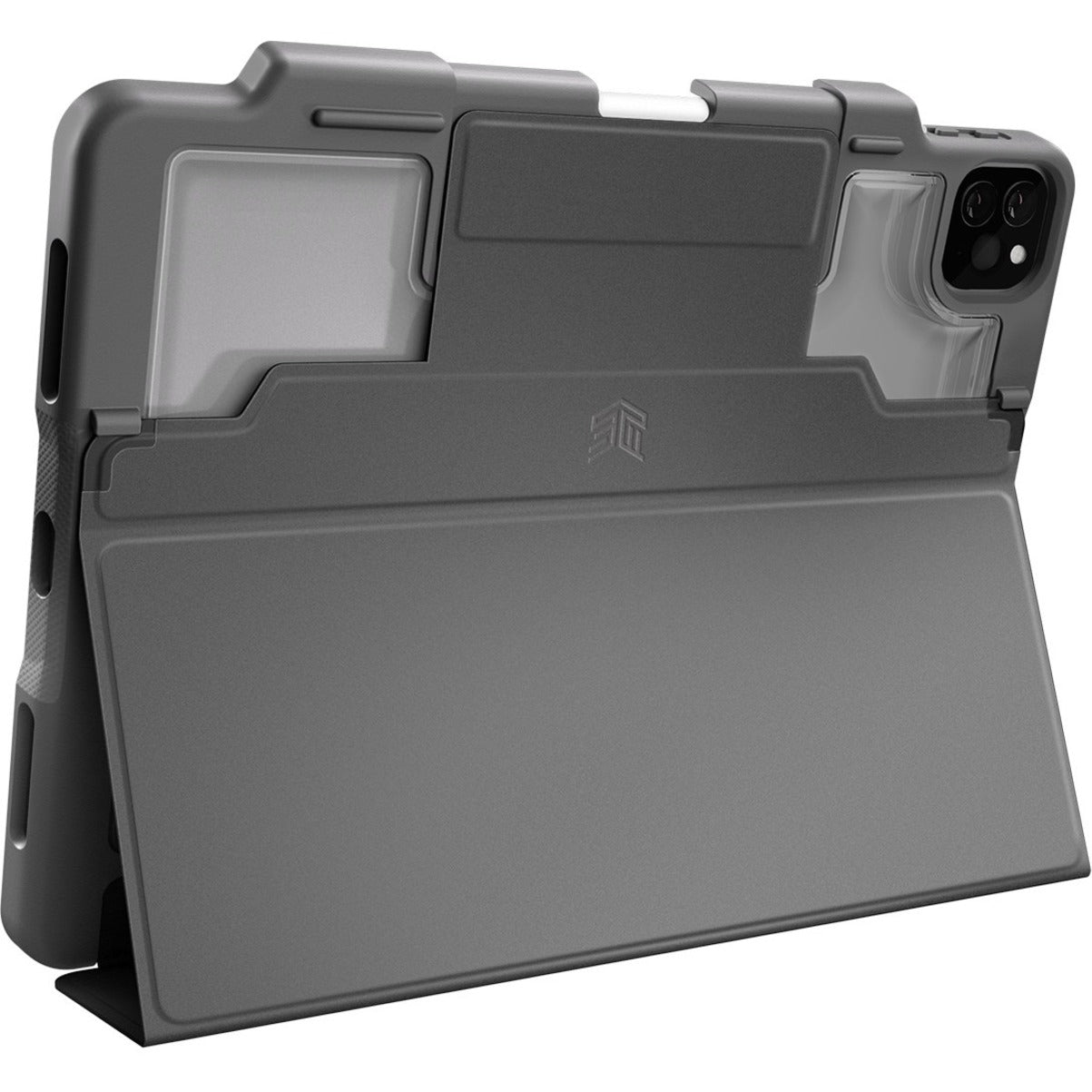 STM Goods STM-222-334LZ-01 DUX PLUS iPad Pro Models With Apple Pencil Storage (2021), Black, Drop Resistant, 12.9"