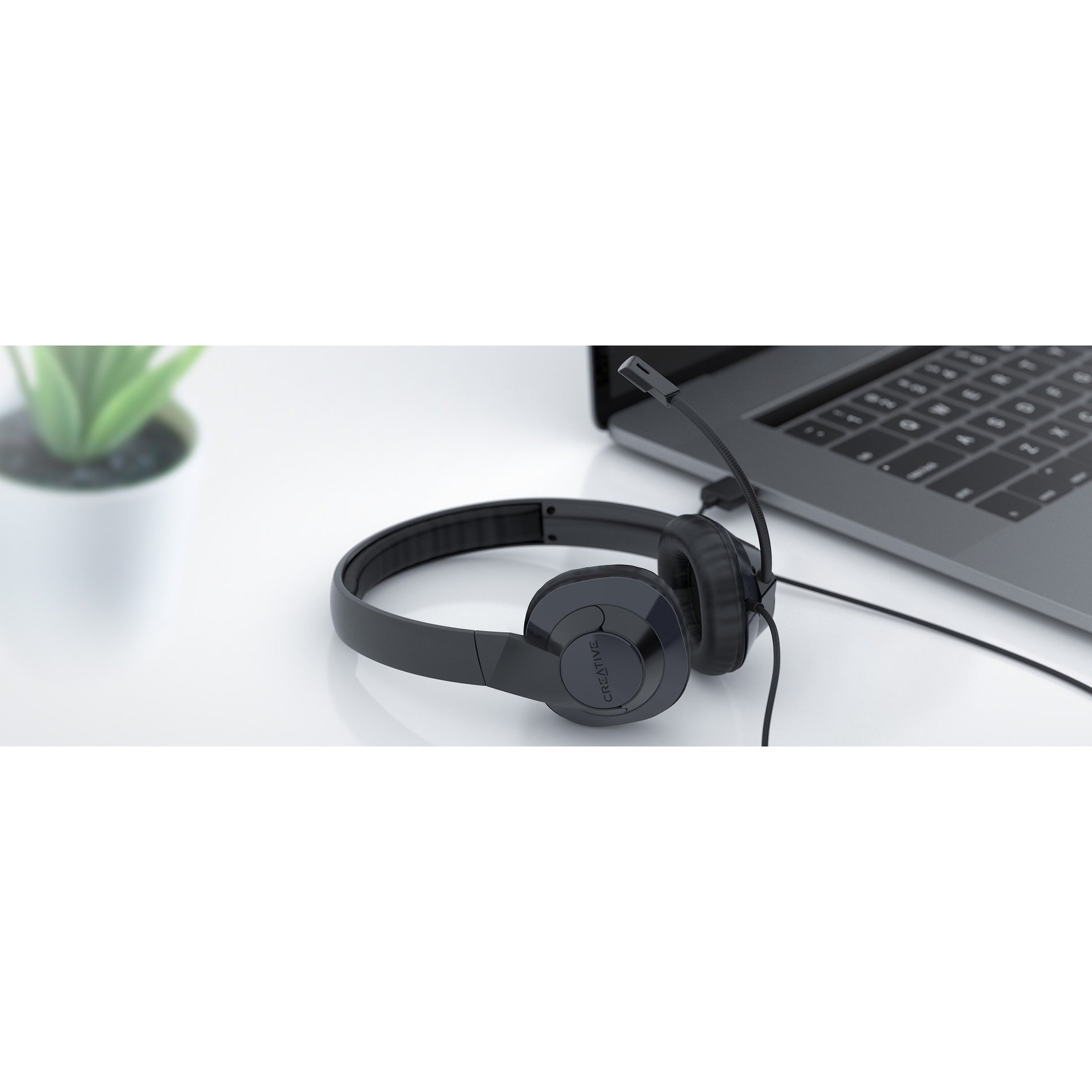 Creative 51EF0960AA000 HS-720 V2 Headset, USB On-ear Headset with Flexible Microphone, Noise Cancelling, Plug and Play