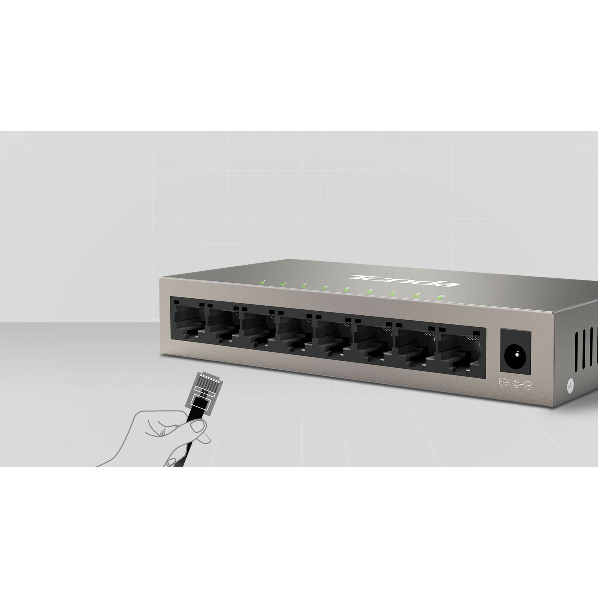 Tenda TEG1008M 8-Port Gigabit Desktop Switch, High-Speed Ethernet Network Connectivity
