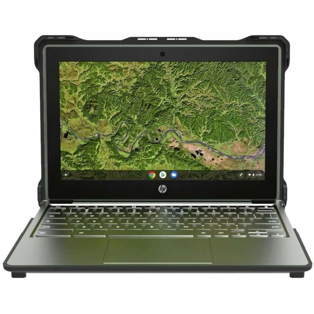 MAXCases HP-ESS-G8EE-BCLR Extreme Shell-S Chromebook Case, Lifetime Warranty, Textured Grip, Drop Resistant, Black/Clear
