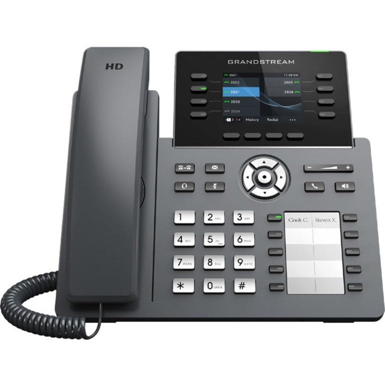 Grandstream GRP2634 8-Line Professional Carrier-Grade IP Phone, 2.8in Color Screen, 10 Programmable Keys, PoE + GigE WiFi