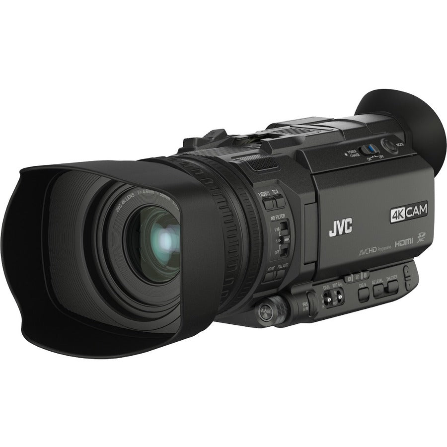 JVC 4KCAM GY-HM170 Professional Digital Camcorder - 3.5" LCD Screen - 1/2.3" CMOS - 4K (GY-HM170U)