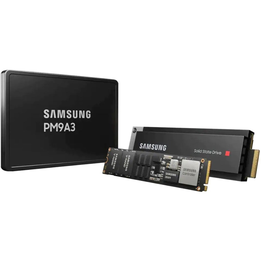 Samsung MZQL23T8HCLS-00A07 PM9A3 Solid State Drive, 3.84 TB, PCIe 4.0 x4, Read Intensive, 6800 MB/s