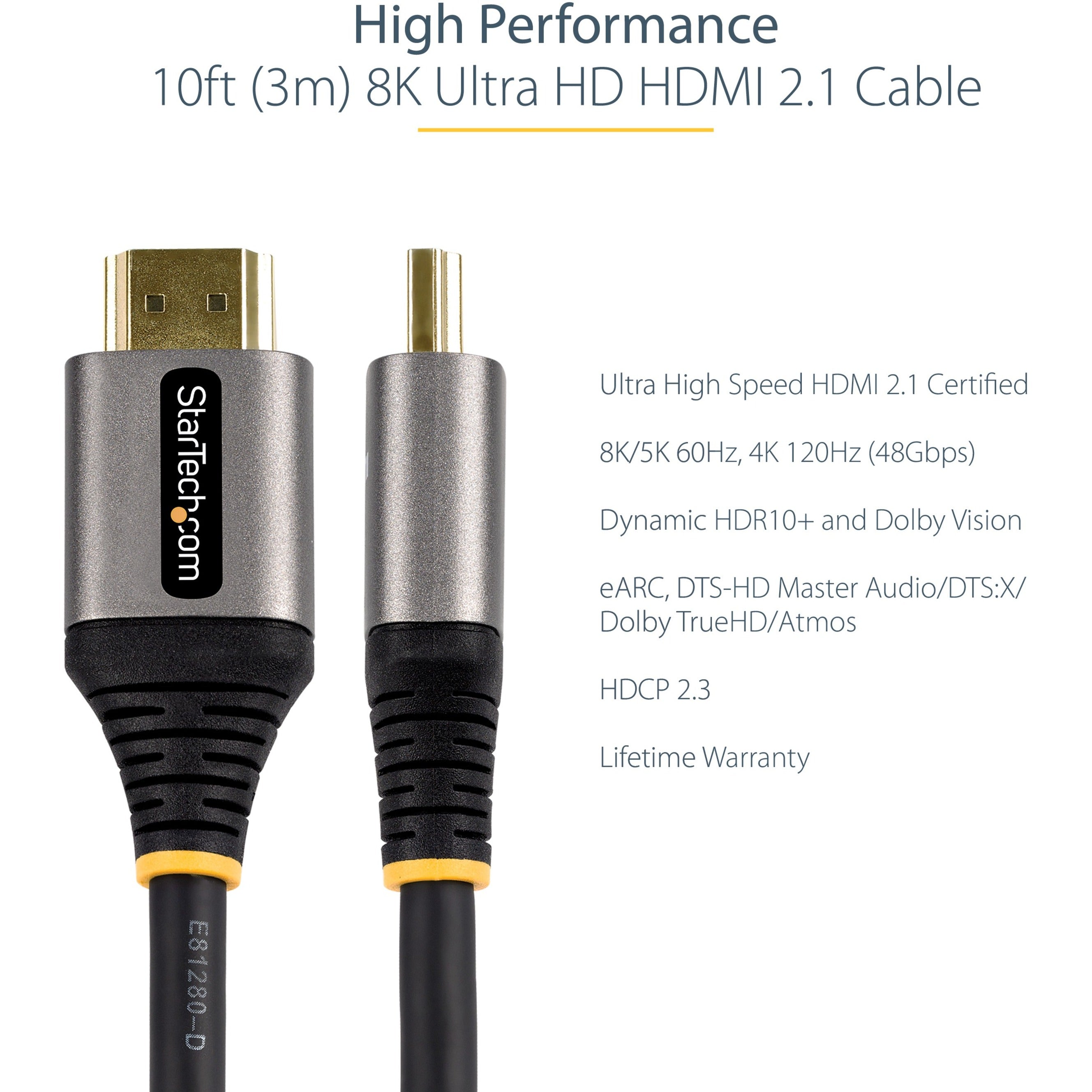 Cable HDMI de ultra alta velocidad 8K 60 Hz/4K 120 Hz