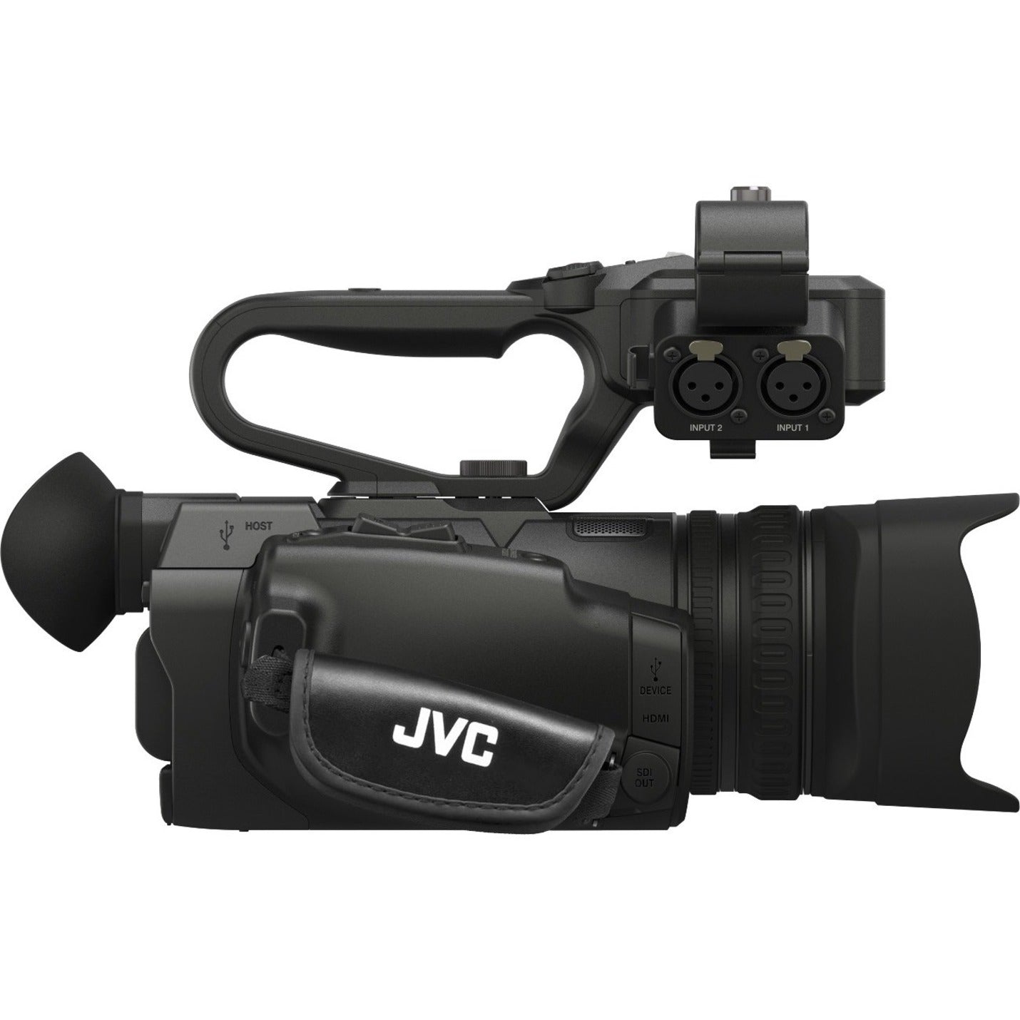 JVC GY-HM180U 4KCAM Compact Handheld Camcorder w/Integrated 12x Lens, 3.5" LCD Screen, 1/2.3" CMOS, 4K