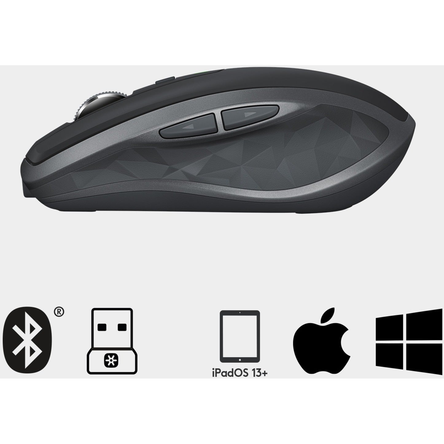 Logitech 910-006210 MX Anywhere 2S Mouse, Wireless Mobile Mouse with Darkfield Technology, 4000 DPI, Rechargeable, USB Interface