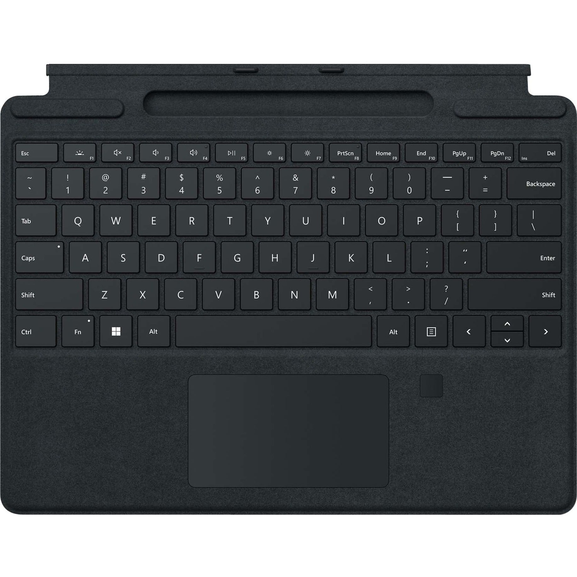 Microsoft 8XG-00001 Surface Pro Signature Keyboard with Fingerprint Reader, Black