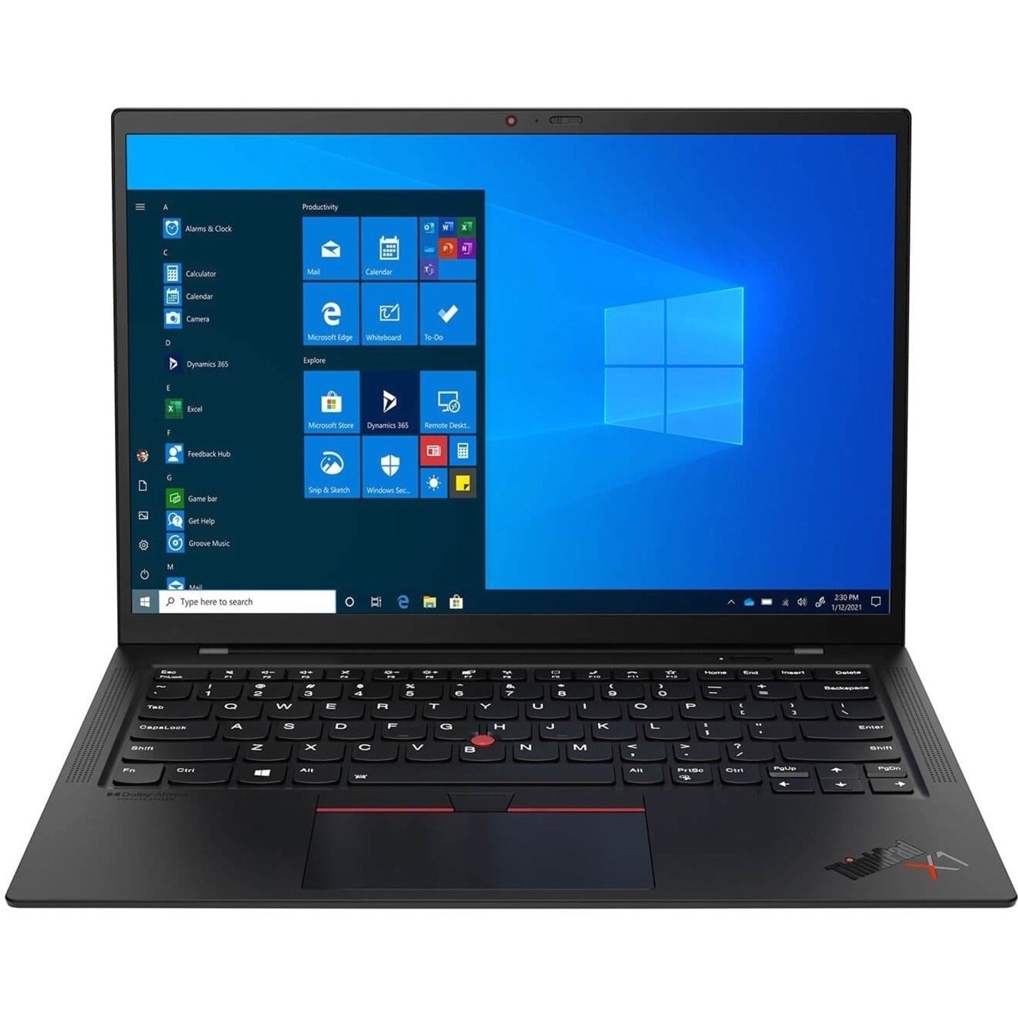 Lenovo 20XW00EQUS ThinkPad X1 Carbon Gen 9 14 Ultrabook, Intel Core i5, 16GB RAM, 256GB SSD, Windows 11 Pro