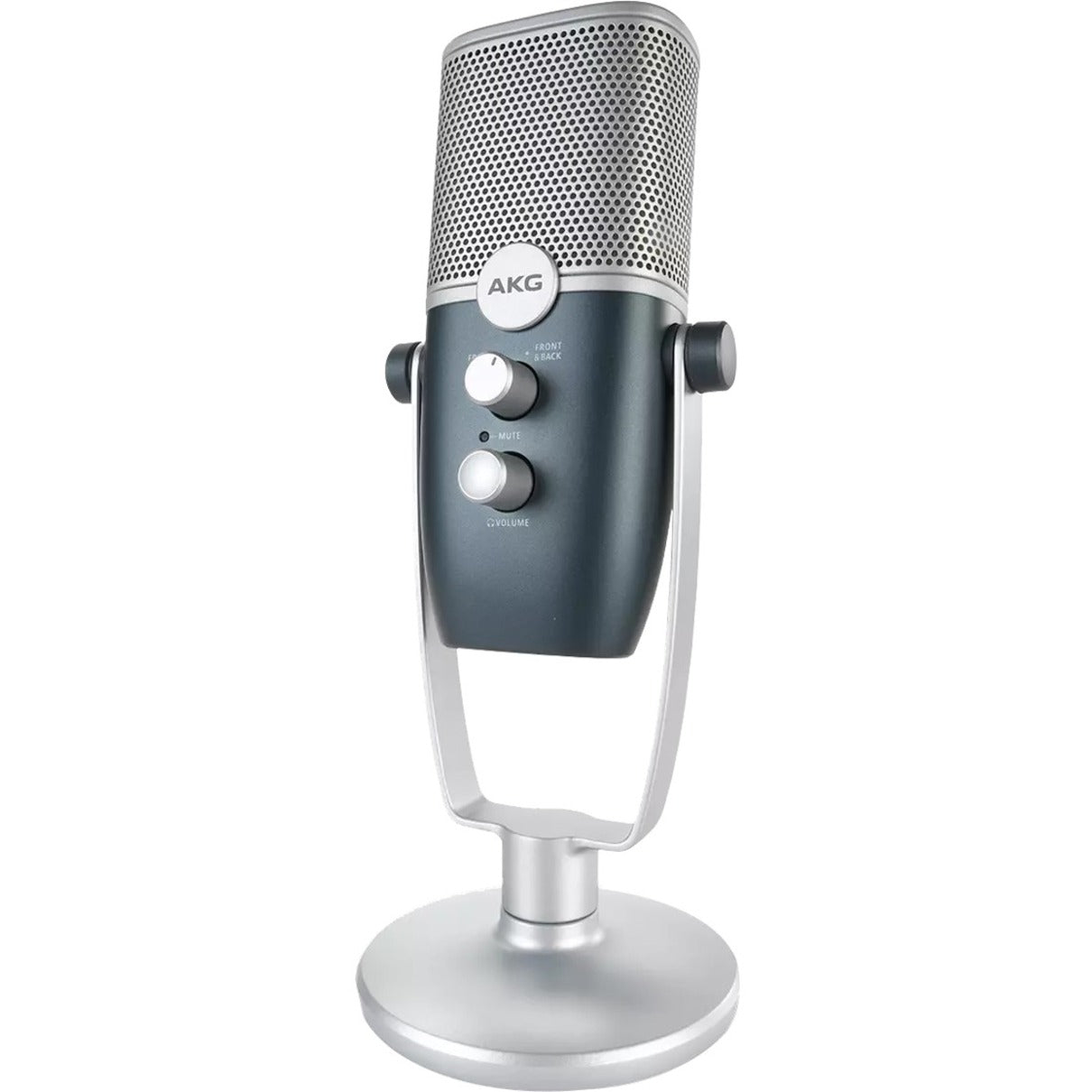AKG AKG-C22-USB Ara Professional Dual-pattern USB Condenser Microphone, Omni-directional, Directional, Cardioid, Boom, Stand Mountable, Desktop, Video Blogging, Video Conferencing, Live Streaming, Podcasting, Recording, Gaming, Mac, iOS, Android, PC
