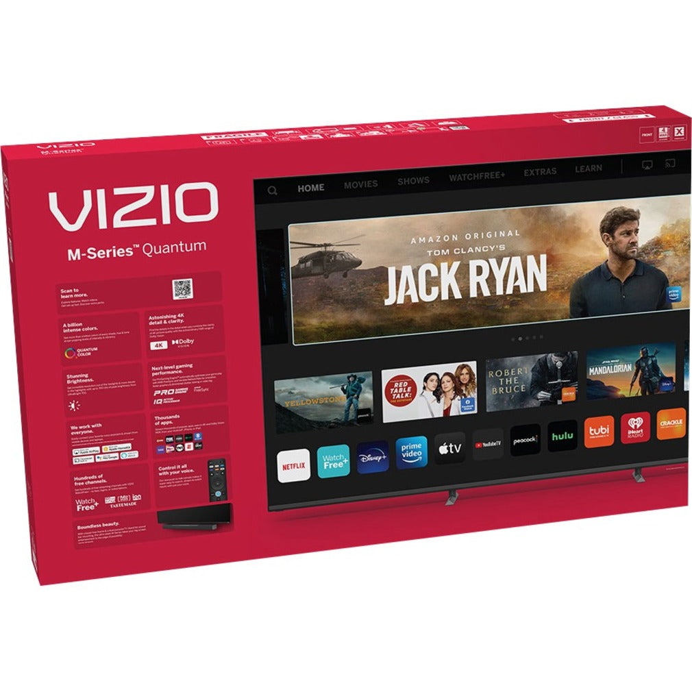 VIZIO M75Q6-J03 75" Class M-Series Quantum LED 4K UHD SmartCast TV, Bezel-free Design, Dolby Vision, Chromecast