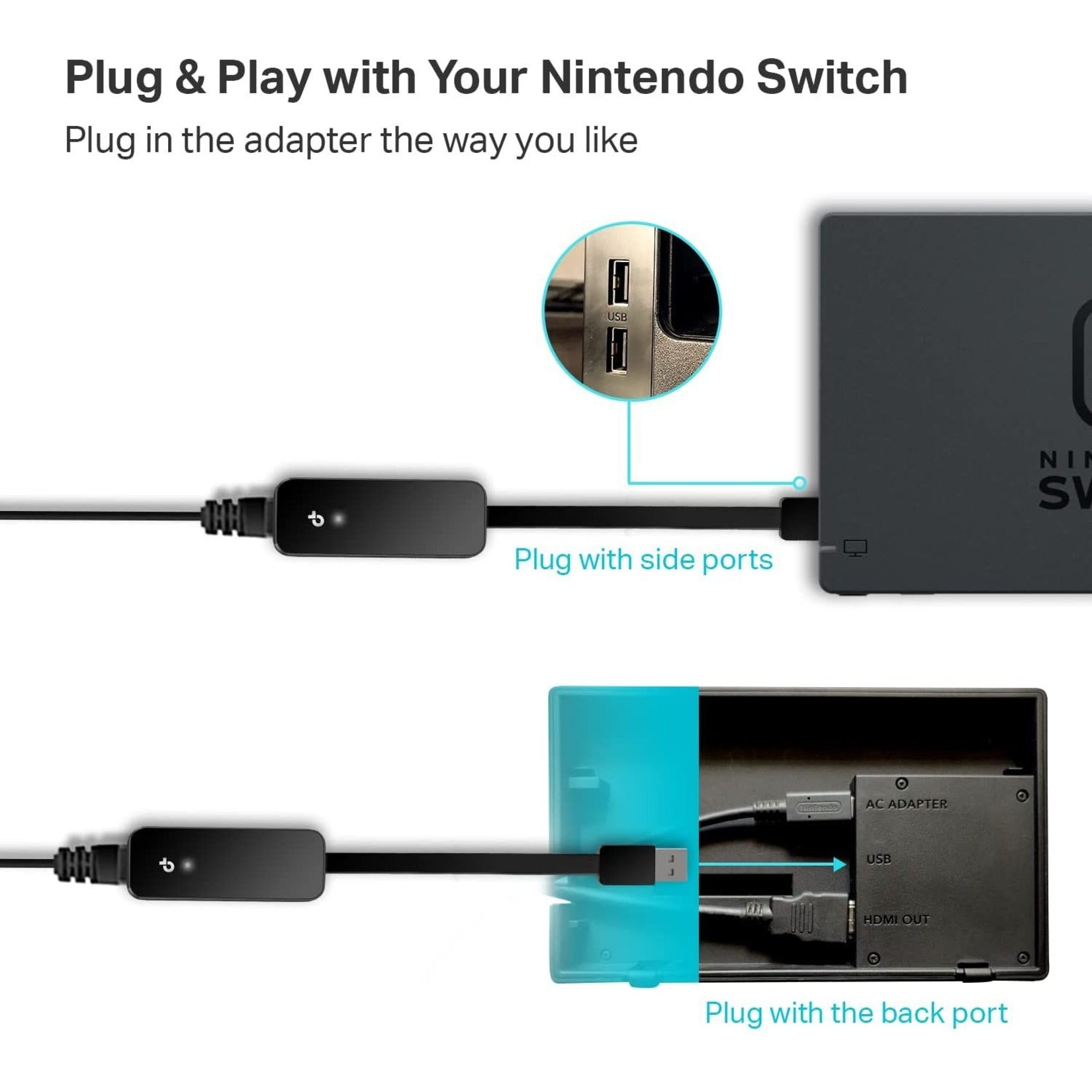 TP-Link UE306 USB 3.0 to Gigabit Ethernet Network Adapter, Nintendo Switch, Windows 10/8.1/8/7, Linux OS
