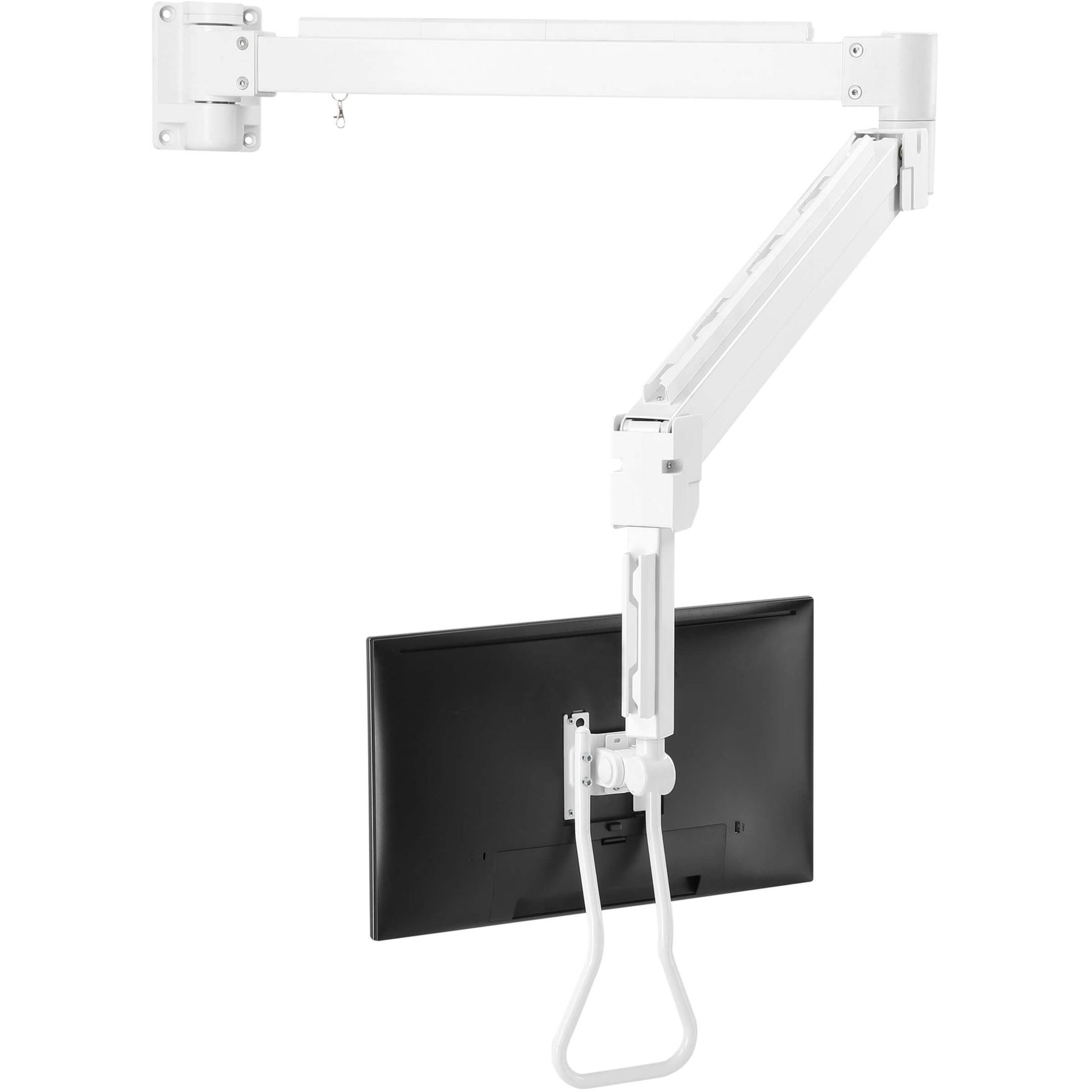 Tripp Lite DWMLARM1732AM Extended-Reach TV Wall Mount, Full Motion, Cable Management, 360° Rotation, Antimicrobial, 17.6 lb Capacity