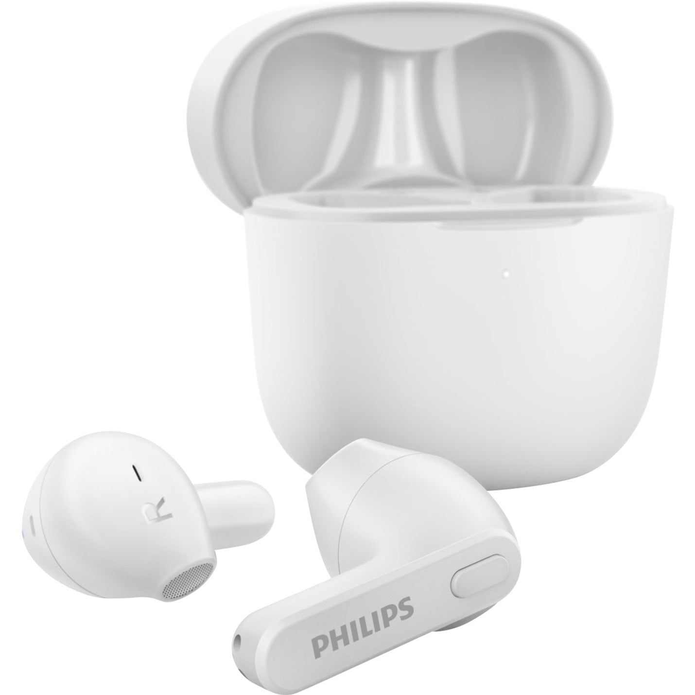 Philips TAT2236WT/00 True Wireless Headphones, Lightweight, Comfortable, Rechargeable Battery, IPX4, White