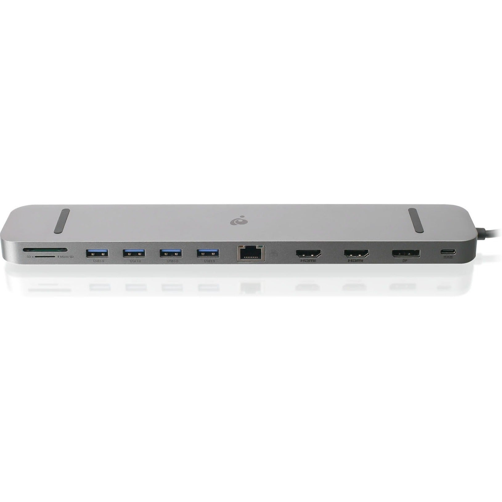 IOGEAR GUD3C4K3 Dock Pro USB-C Triple HD Dock w/ PD 3.0, 4K Display, Gigabit Ethernet, 100W Power Delivery