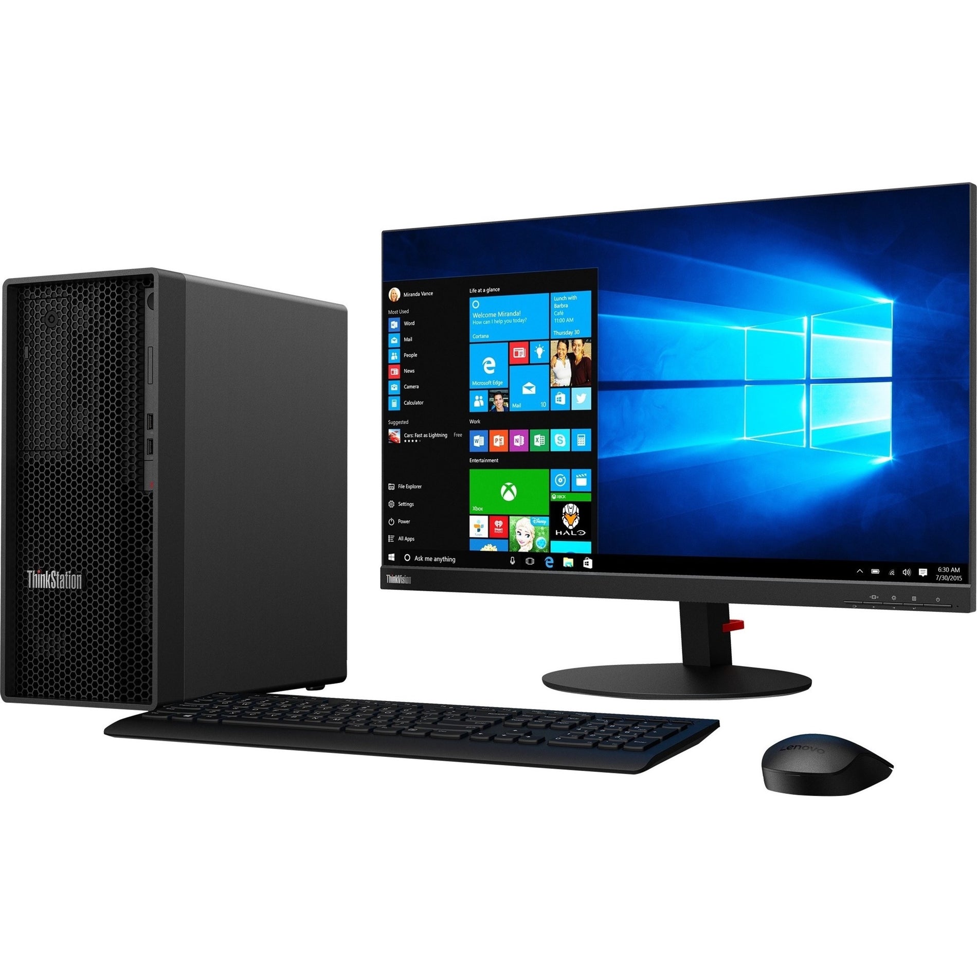 Lenovo 30E30077US ThinkStation P350 Workstation, Intel Core i9-11900, 32GB RAM, 1TB SSD, Windows 10 Pro