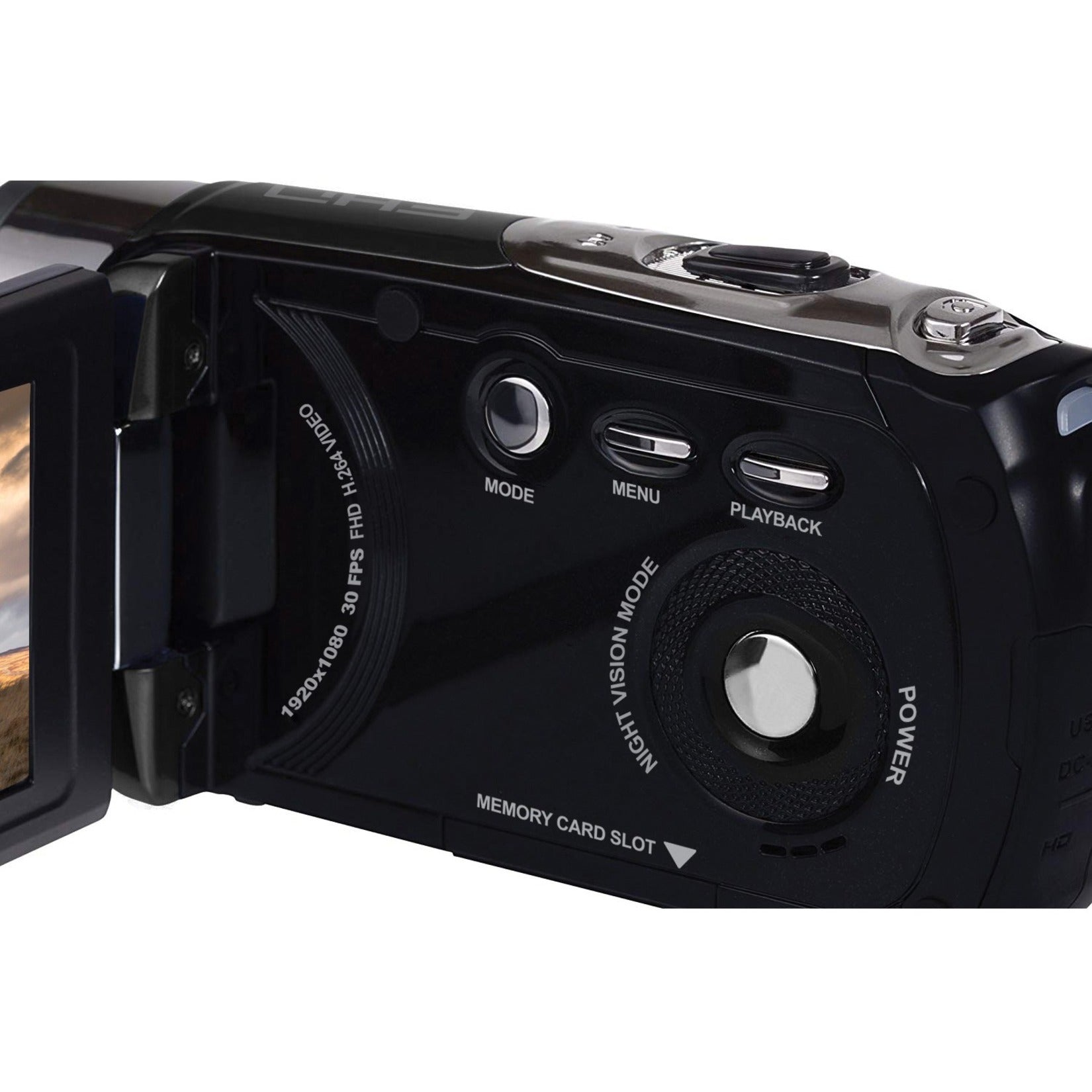 Konica Minolta MN80NV-BK MN80NV Digital Camcorder, Full HD 1080p IR Night Vision, 18x Digital Zoom, Optical Image Stabilization