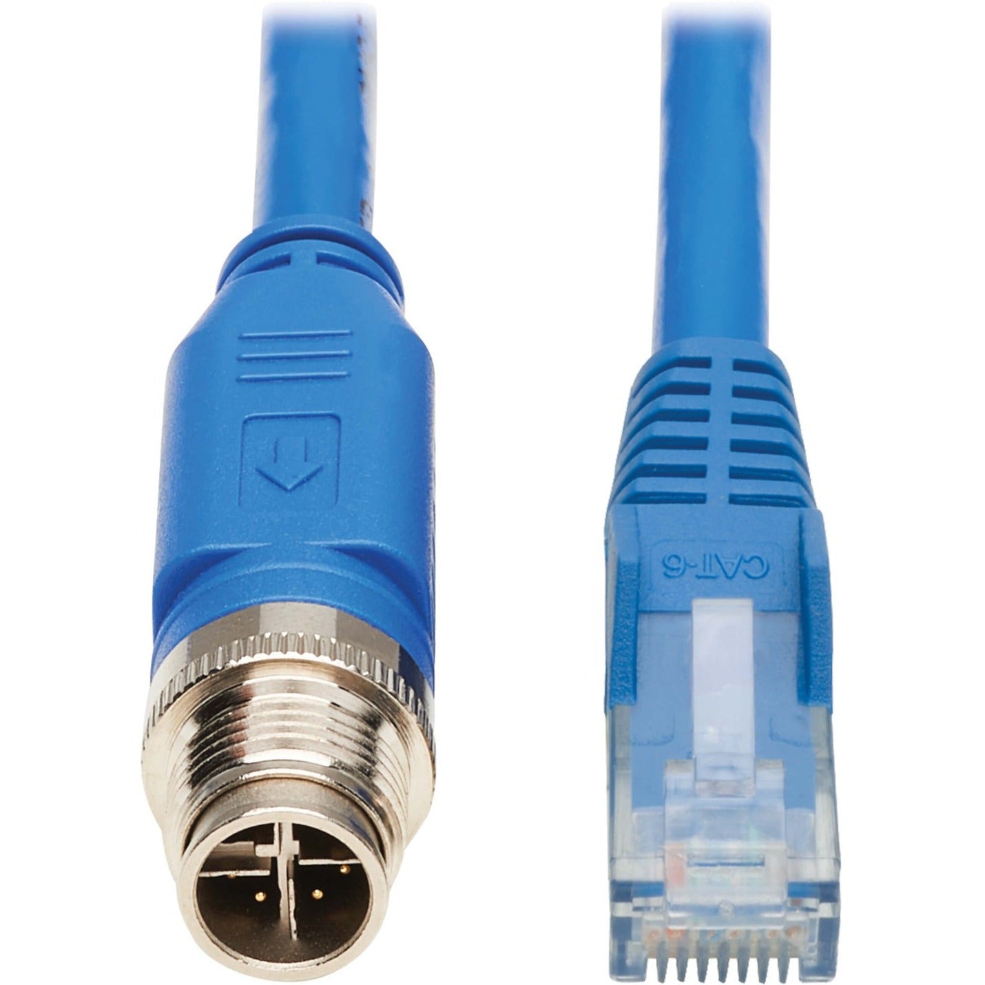 Tripp Lite NM12-602-02M-BL Cat.6 Network Cable, 6.56 ft, Blue, Temperature Resistant, Corrosion Resistant, Lockable, Dust Resistant, Water Resistant, Damage Resistant, Moisture Resistant, PoE++, Heat Resistant, Vibration Resistant