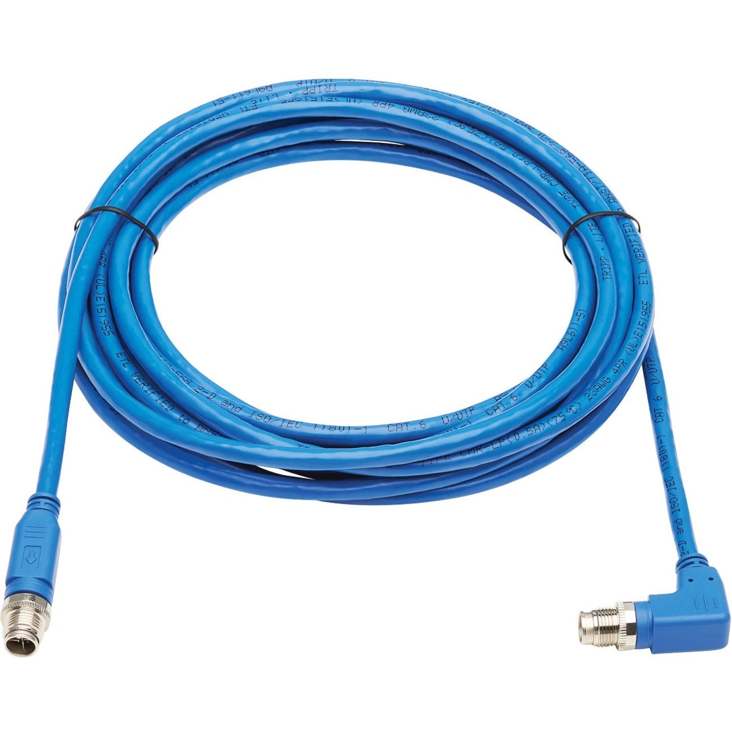 Tripp Lite M12 X-Code Cat6 Ethernet Cable, Blue, 10m (NM12-603-10M-BL)