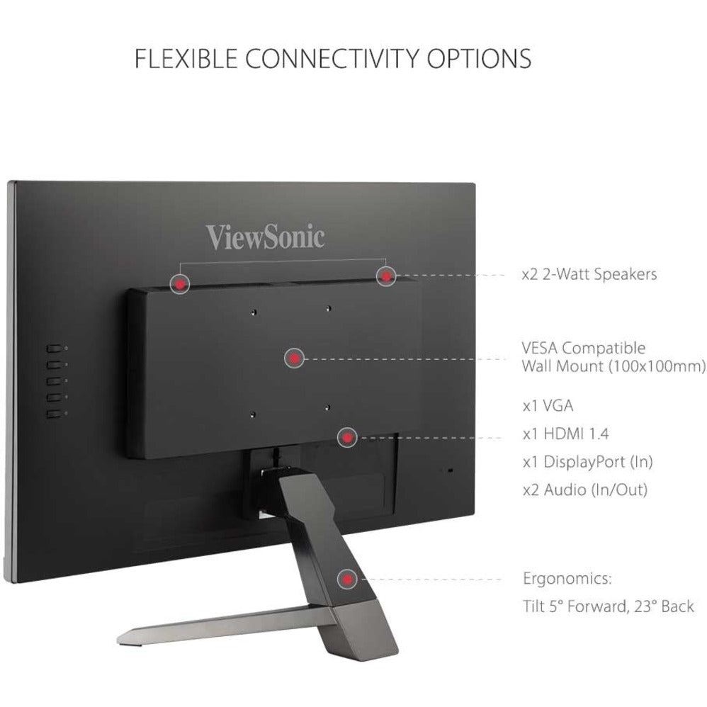 ViewSonic VX2767-MHD 27" 1080p 75Hz 1ms FreeSync Monitor with HDMI, DP, VGA