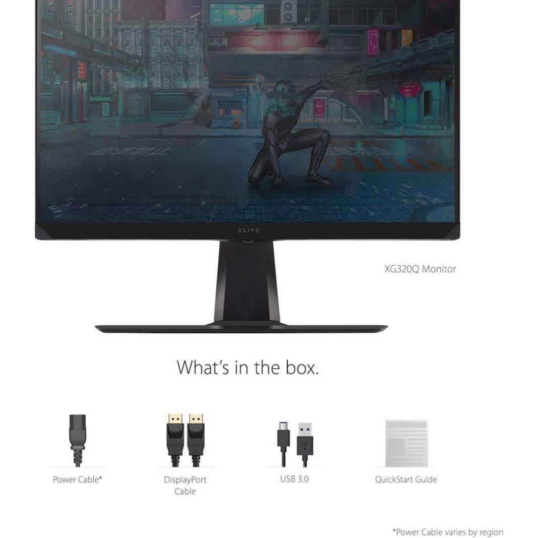 ViewSonic XG320Q Elite Gaming Monitor, 32" QHD 165Hz IPS, Nvidia G-Sync Compatible, Advanced Ergonomics