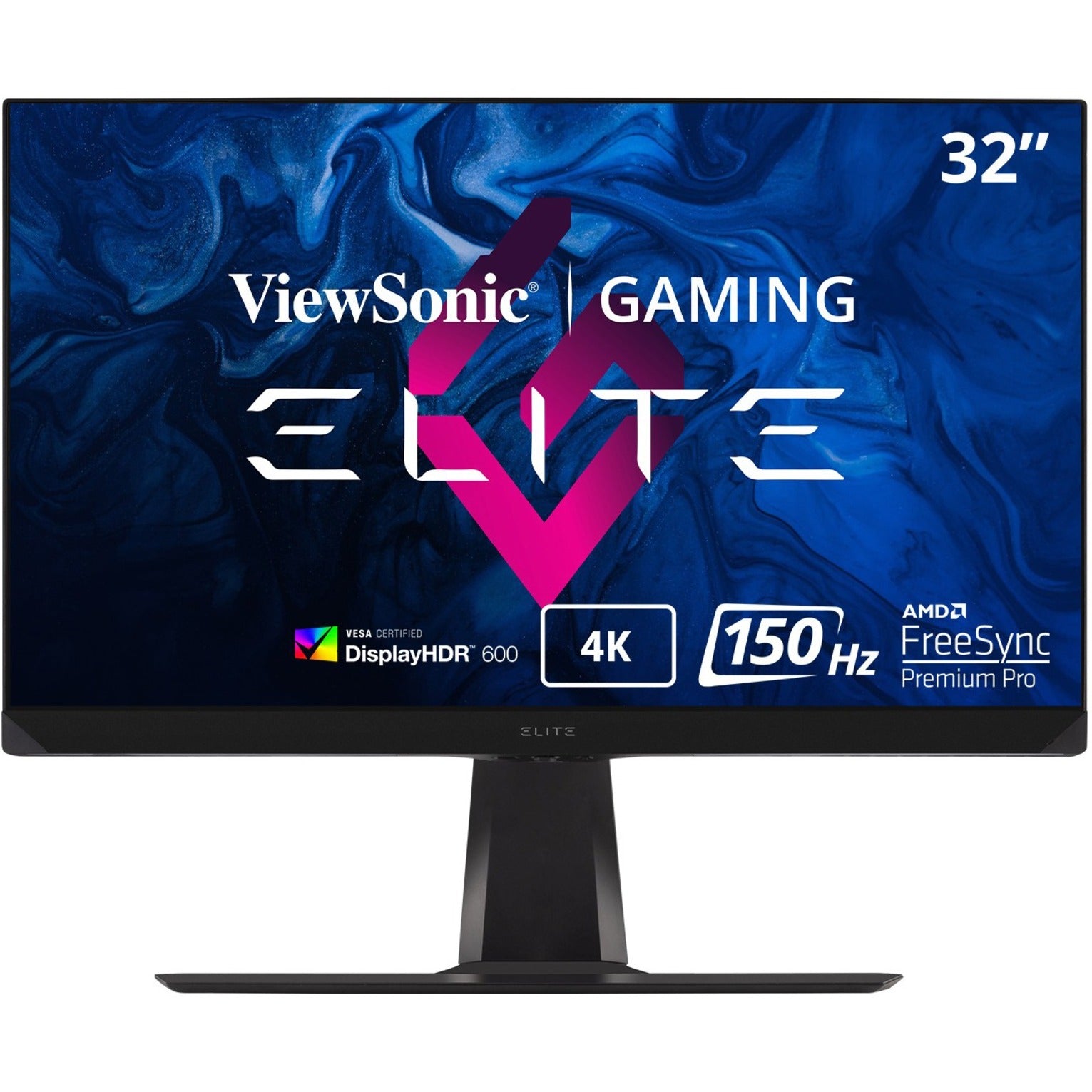 ViewSonic XG320U Elite Gaming Monitor, 32" 4K UHD, 150Hz 1ms, AMD FreeSync Premium Pro, Advanced Ergonomics