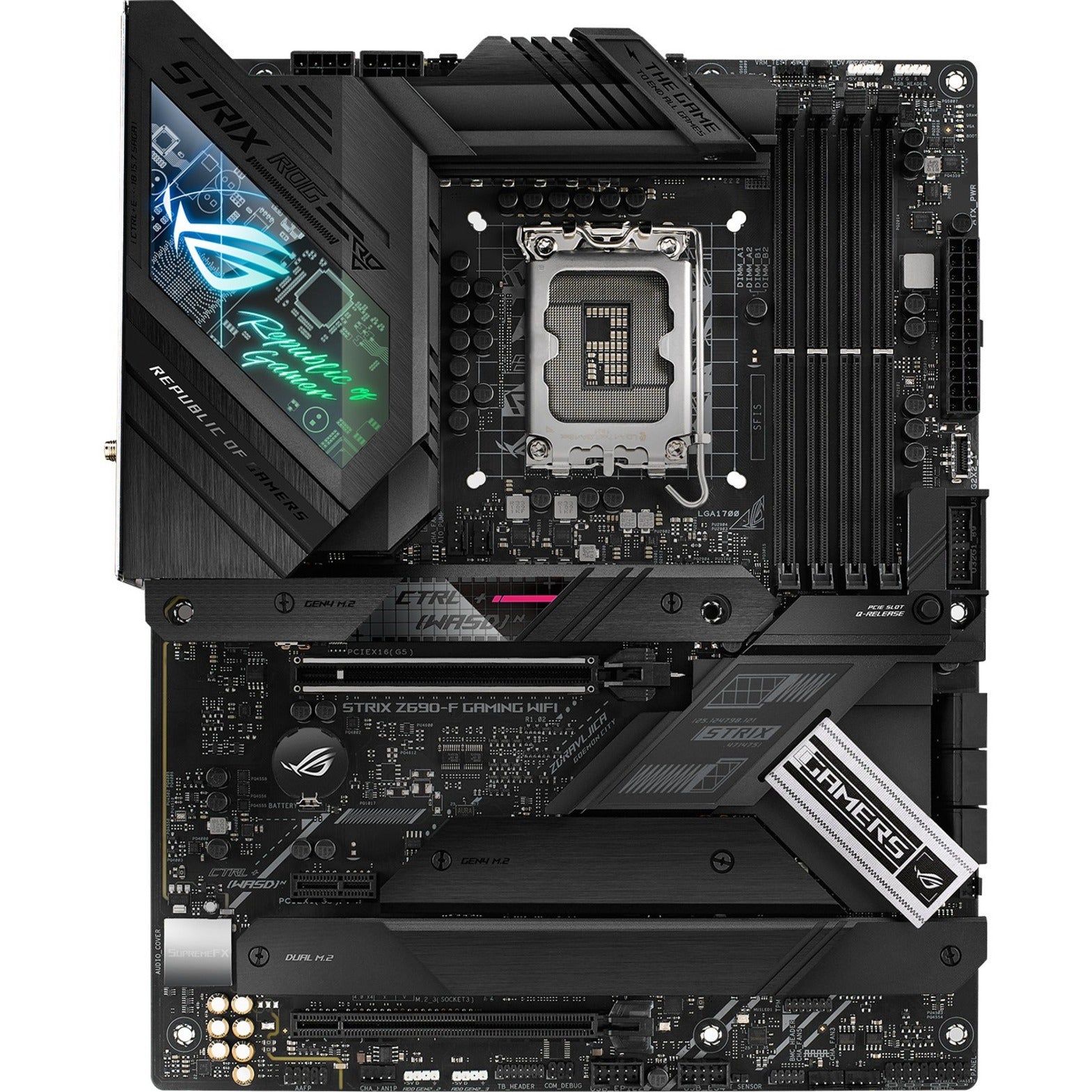 Asus Desktop Motherboard ROG STRIX Z690-F GAMING WIFI Intel Z690 Chipset Socket LGA-1700 Intel Optane Memory Ready ATX