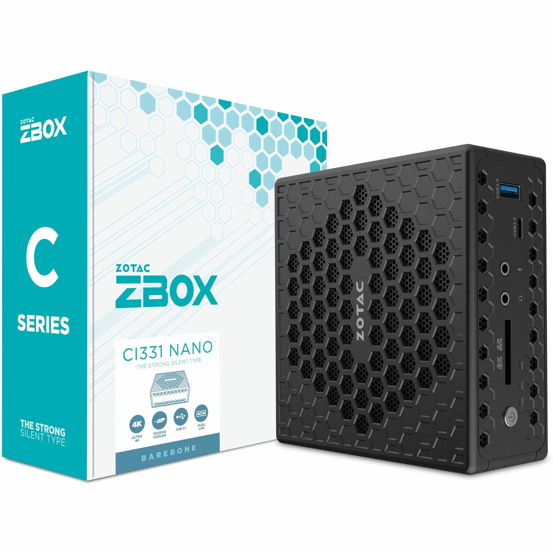 Zotac ZBOX ZBOX-CI331NANO-U Barebone System - Mini PC, Intel Celeron N5100 Quad-core (4 Core)