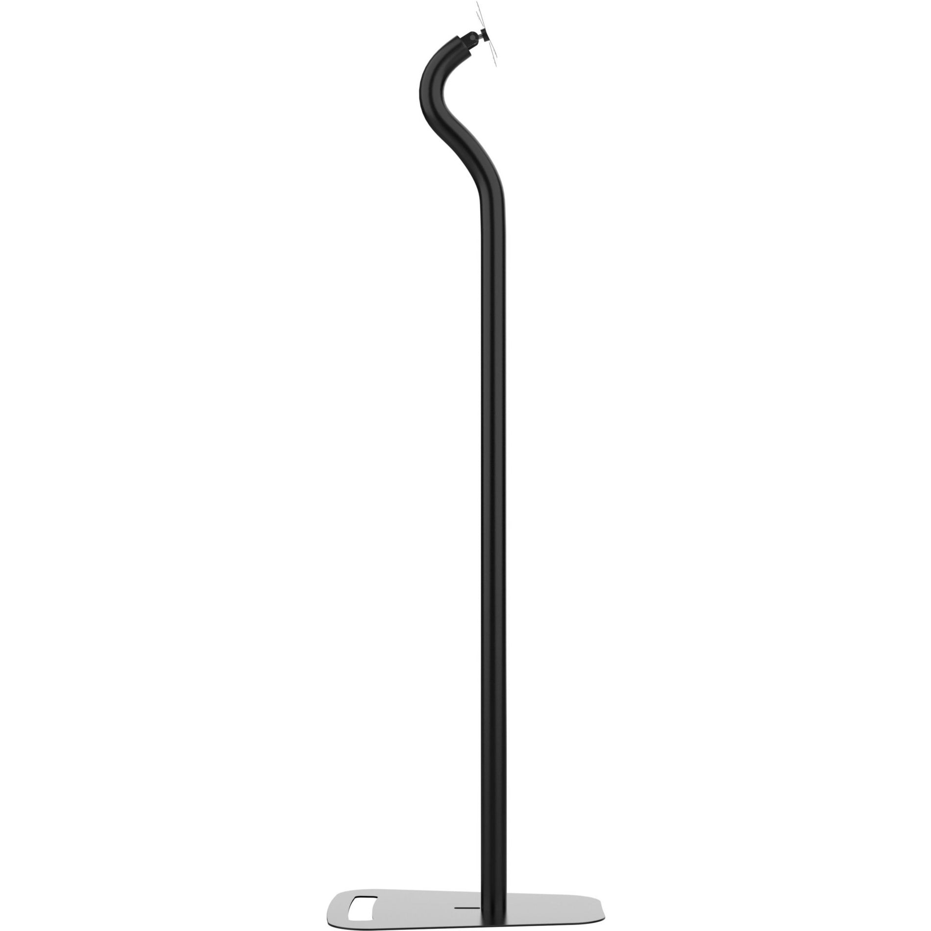 CTA Digital ADD-PARASW Premium Security Swan Neck Floor Stand with VESA Plate, Heavy Duty, Lockable, Scratch Resistant, 90° Rotation, Cable Management