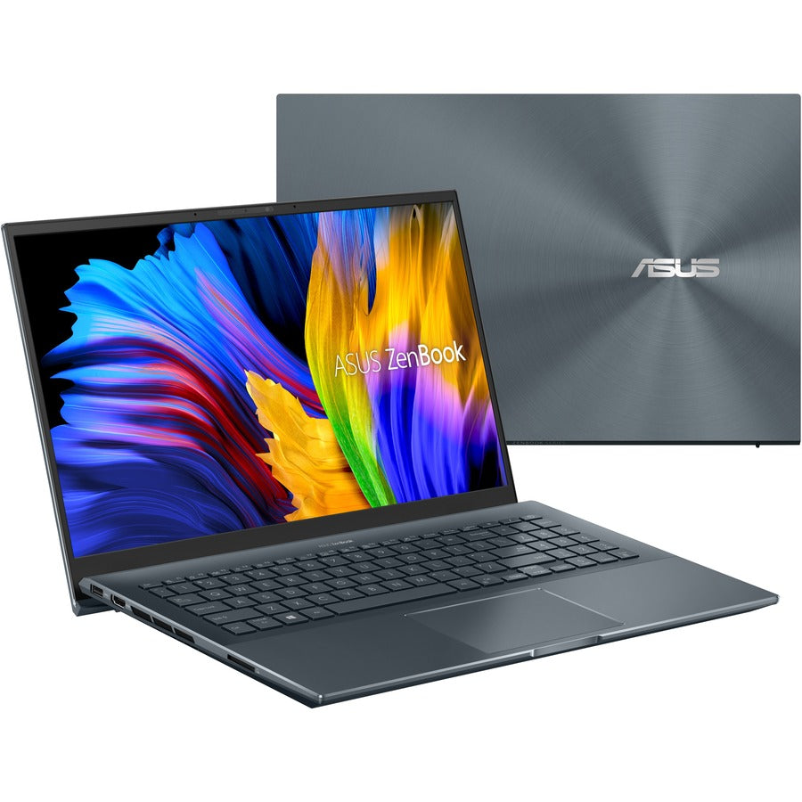 Asus UM535QE-XH71T ZenBook Pro 15 15.6 Touchscreen Notebook, Ryzen 7, 16GB RAM, 512GB SSD, Pine Gray