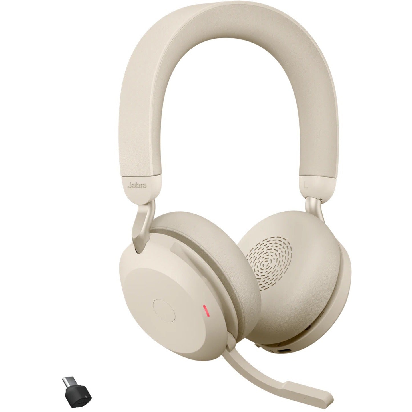 Jabra 27599-989-898 Evolve2 75 Headset, Beige Wireless Bluetooth Headphones