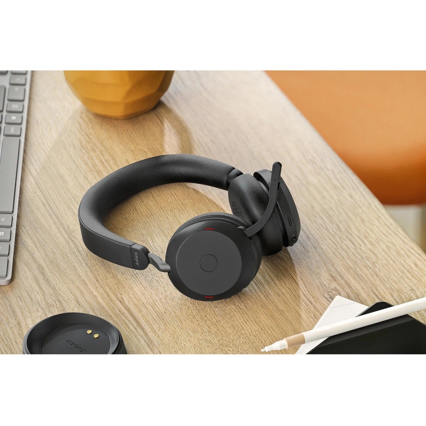 Jabra Evolve2 75 Wireless On-ear Stereo Headset, USB-C, Unified  Communication, With Charging Stand, Black, Binaural, Ear-cup, 3000 cm,  Bluetooth, 20 Hz to 20 kHz, MEMS Technology Microphone, Noise 