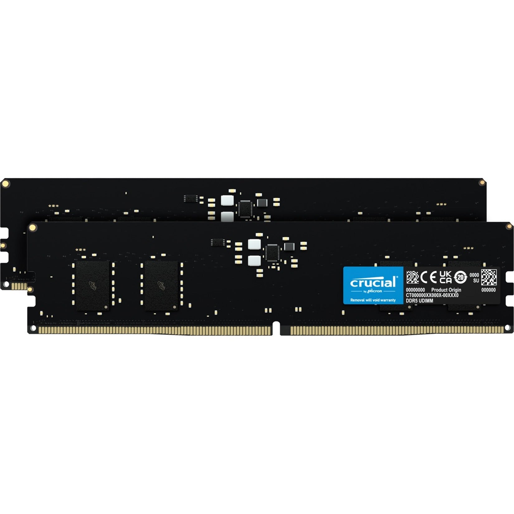 Crucial CT2K8G48C40U5 16GB (2 x 8GB) DDR5 SDRAM Memory Kit, High-Speed Performance for Desktop PCs