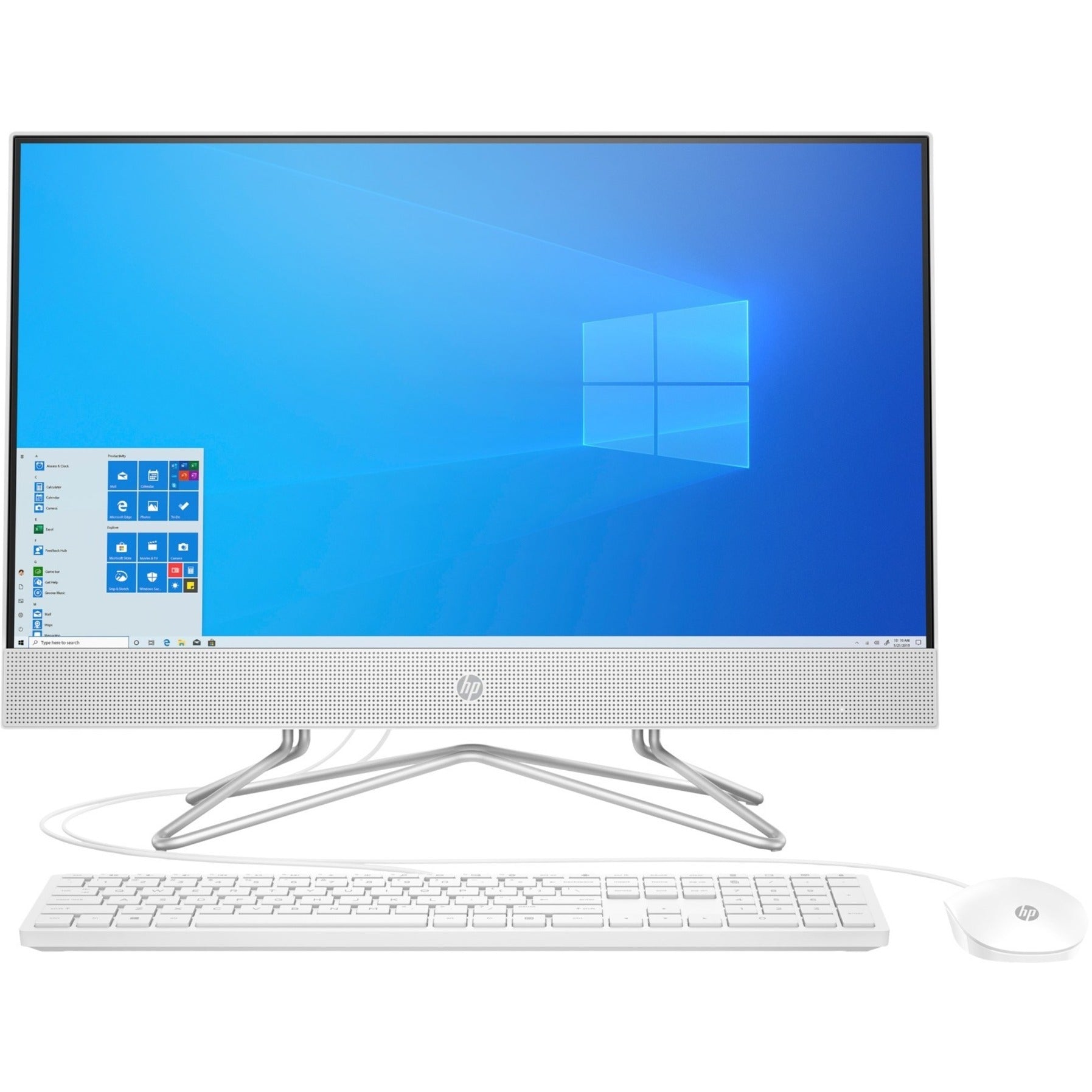 HP 24-df1370 All-in-One Computer, Intel Core i5, 8GB RAM, 512GB SSD, Windows 10, DVD-RW, 802.11AC Wi-Fi + BT, HD Webcam